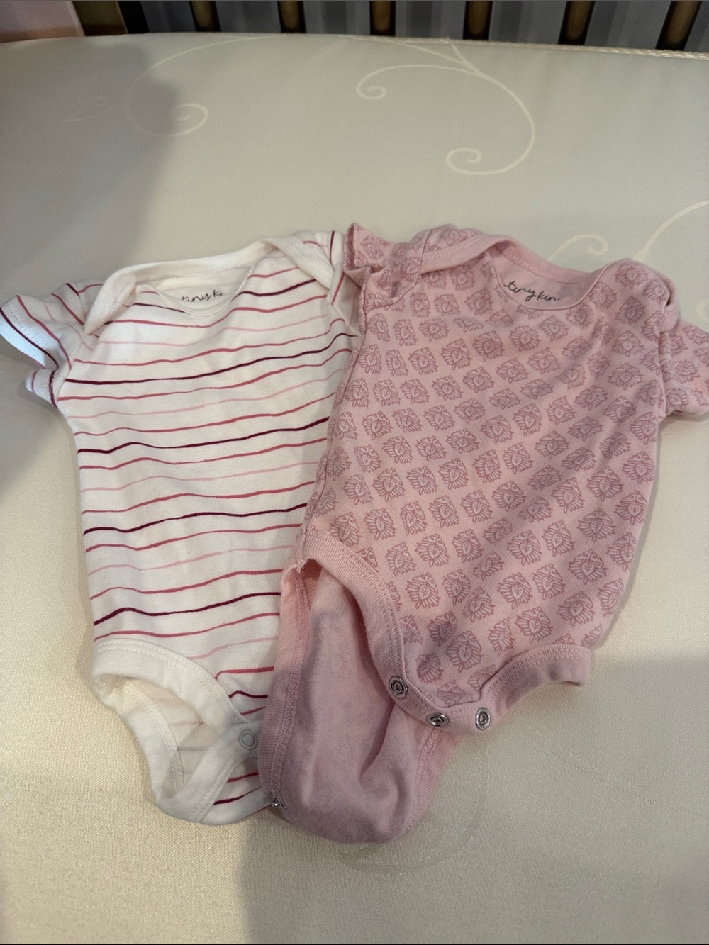Baby Girls' Pink Short-Sleeve One-Piece Bodysuit Set